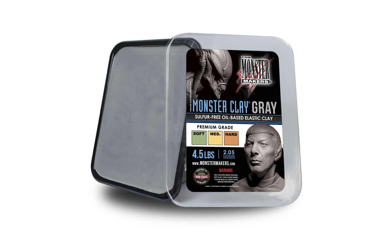Monster Clay® Gray formato da kg 2,05 (4,5 lbs)